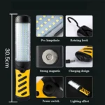 magnetna punjiva radna lampa servis radionica auto led