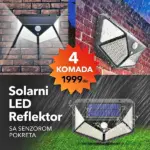 Solarni LED Reflektor sa senzorom pokreta 100 led dioda