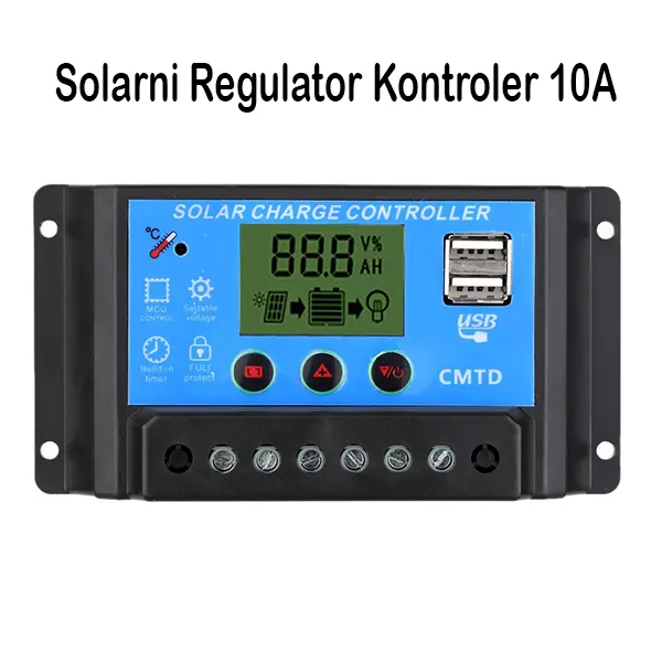 Solarni Regulator Kontroler 10A