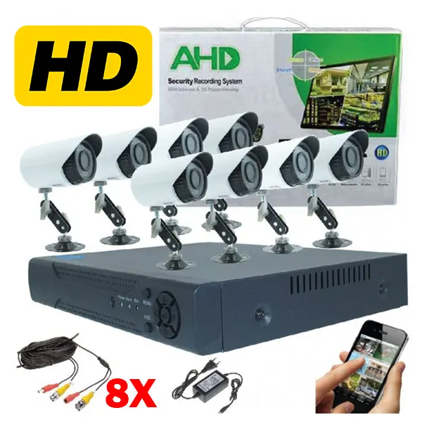 cctv video nadzor 8 kamera ahd dvr full hd