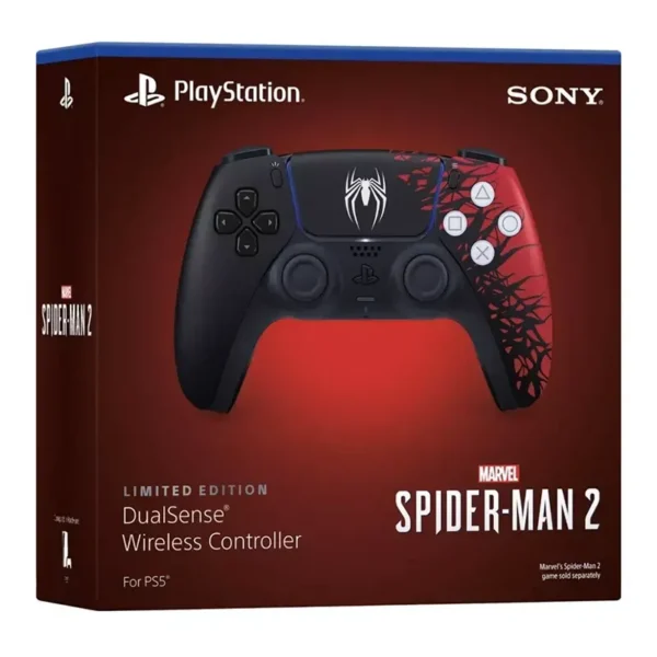 DualSense džojstik PS5 Spider Man 2 u crveno crnoj boji
