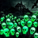 halloween solarne lampe sa kosturskim glavama