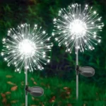 Solarne baštenske lampe bele - Image 5
