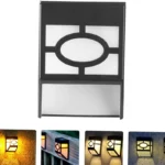solarne fasadne lampe set 4 komada topla bela
