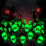 solarne lampe za halloween kosturski dizajn