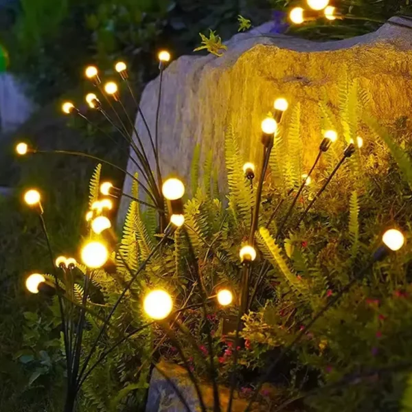 zute solarne lampe kuglice