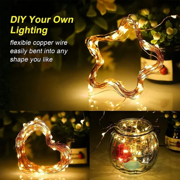 Dekorativne LED žute lampice spolja