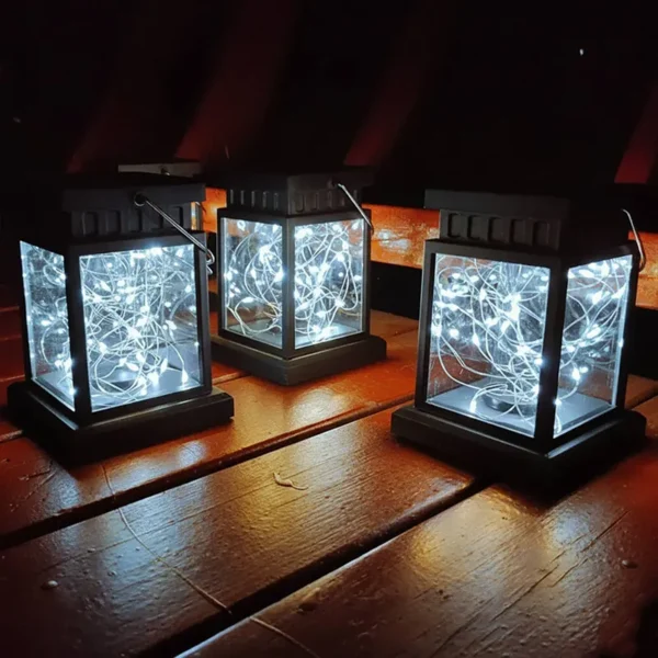 Solarne LED sijalice bele fenjer dekoracija