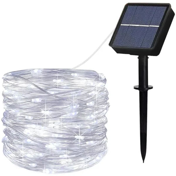 Solarne sijalice bele 30m dekoracija