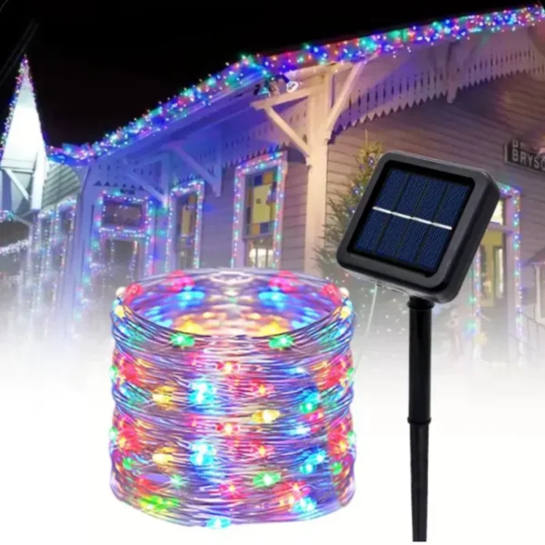 Solarne sijalice šarene 20m dekoracija