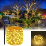 Žute solarne lampice 30m za dekoraciju