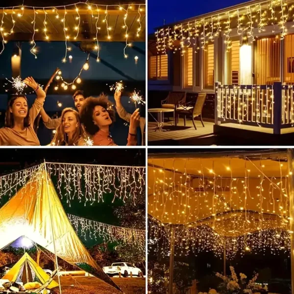 Žute solarne sijalice 7m dekoracija