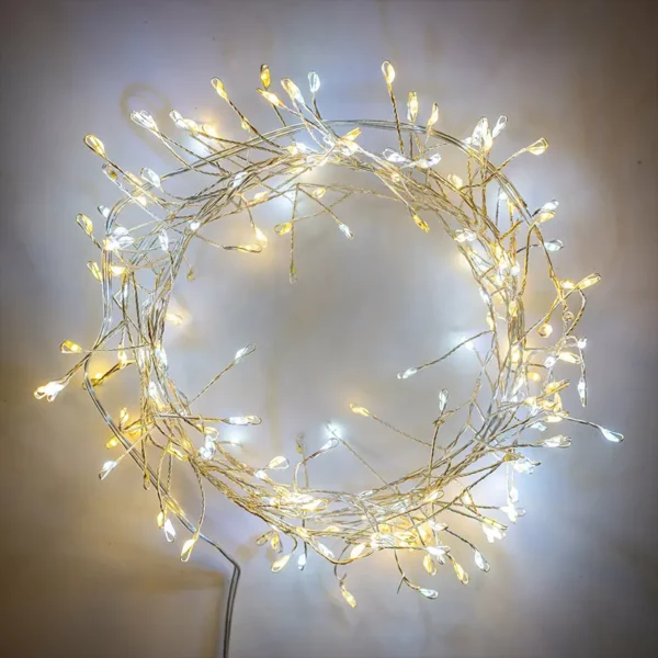 Bele i žute vilinske LED sijalice 50m stvaraju bajkoviti efekat i prijatno osvetljenje