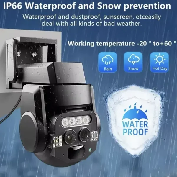 bežična sigurnosna kamera sa visokim rezolucijom 28MP