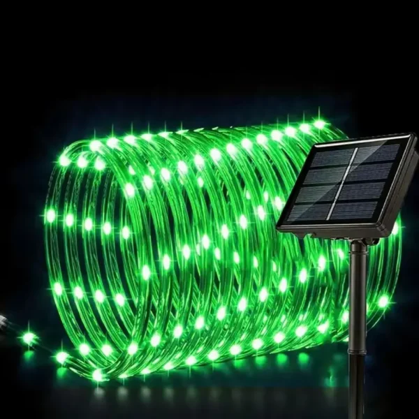 Crevo solarne sijalice zelena 10m dekoracija