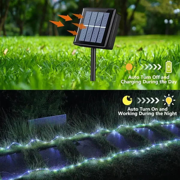 LED solarna bela crevasta rasveta