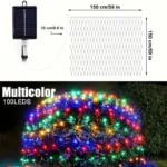 Mrežaste solarne šarene lampice dekoracija