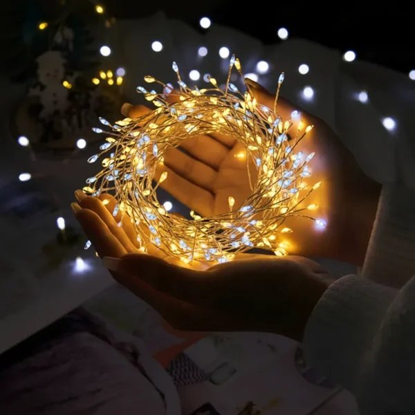 Sijalice belo žute bajkovite vilinske 50m unose toplinu i romantičan sjaj u svaki prostor