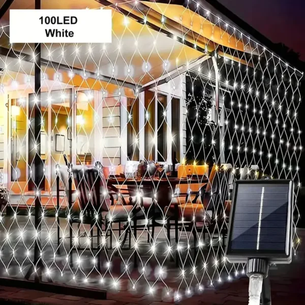 Solarna mreža zavesa bela dekoracija