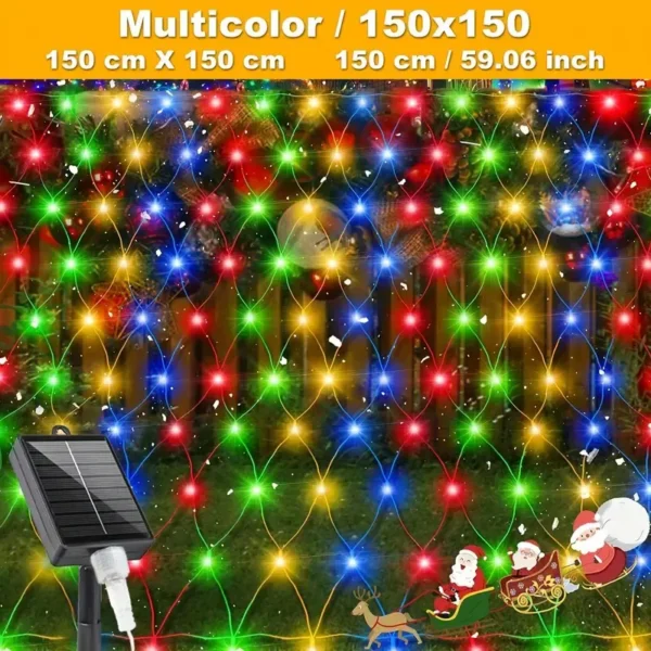 Solarna mreža zavesa šarena dekoracija