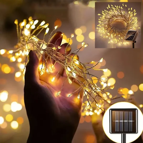 Solarne bajkovite vilinske sijalice žute