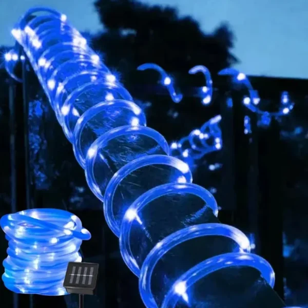 Solarne LED plavo crevo 10m rasveta