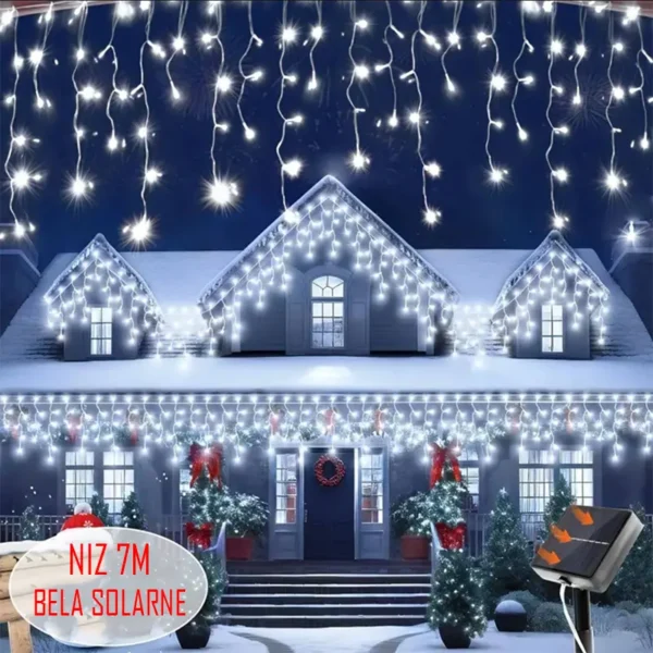 Solarne LED sijalice 7m sa nizovima bele