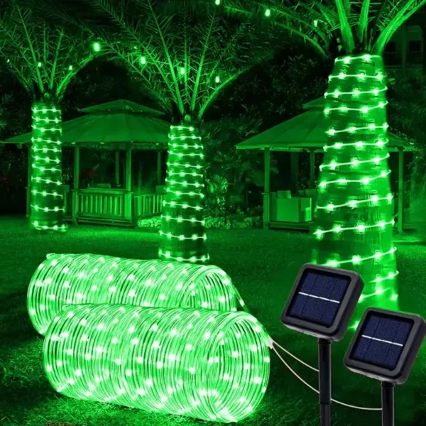 Solarne LED zeleno crevo 10m rasveta