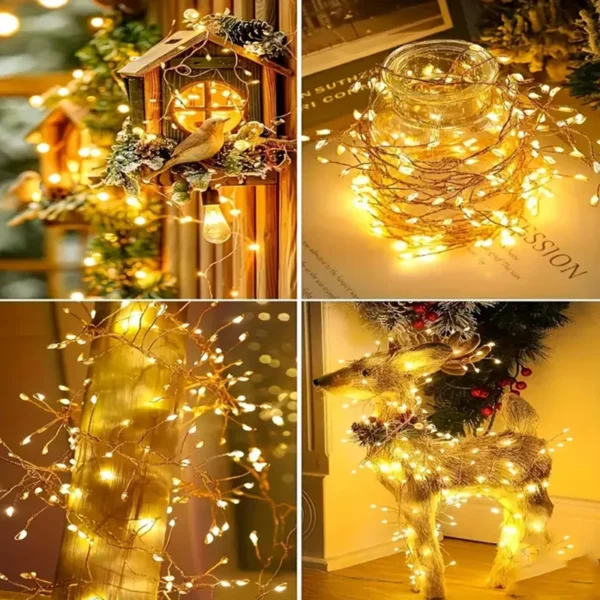 Solarne vilinske lampice topla boja