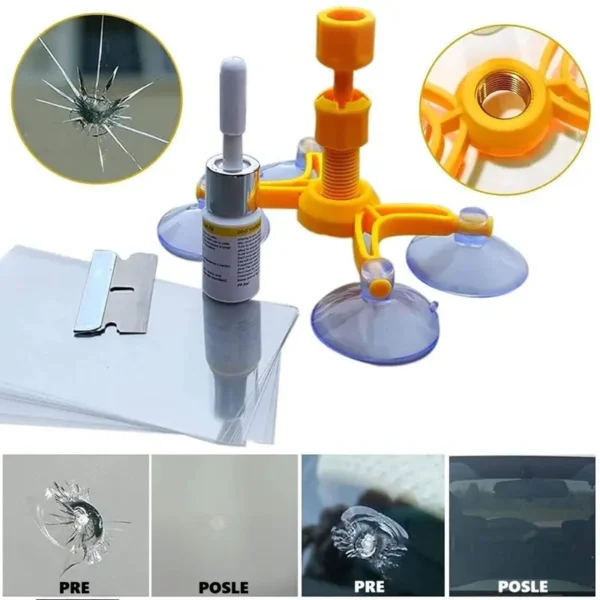 Smola za staklo kit za popravku stakla