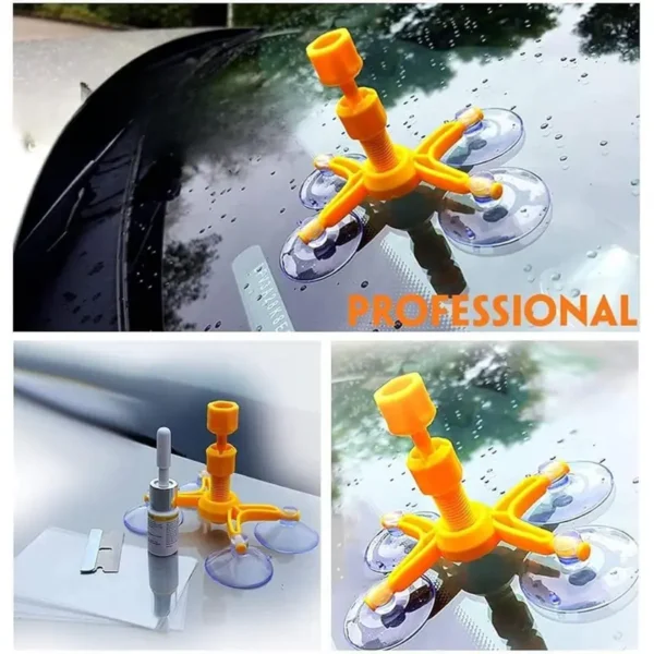 Windshield repair kit bullseye crack