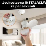 Led luster sa ventilatorom