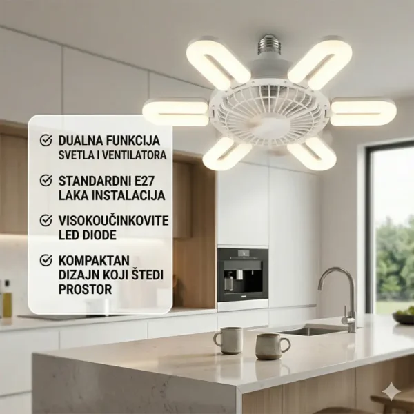 Led sijalica ventilator