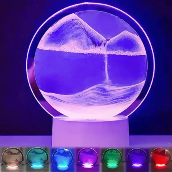 3d led peščana lampa