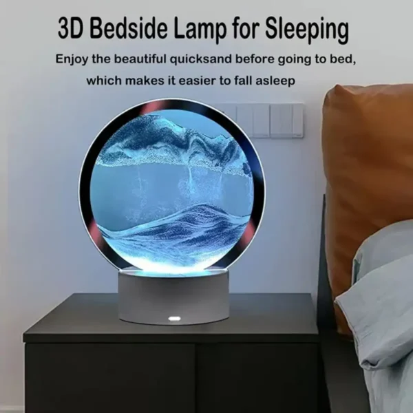 3d peščana led lampa