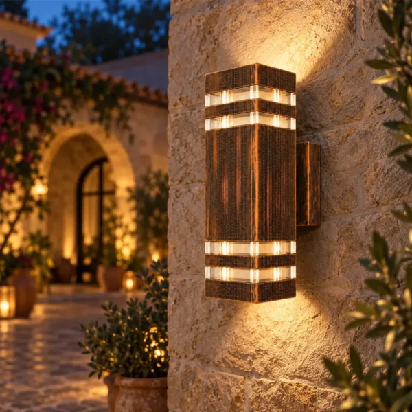 Lampa za fasadu u bronza boji