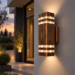 fasadna lampa za zid bronzana