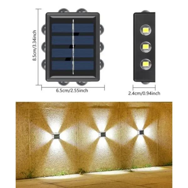 Zidna solarna led lampa