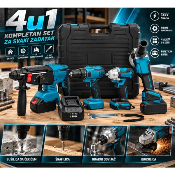 Aku set makita 4u1