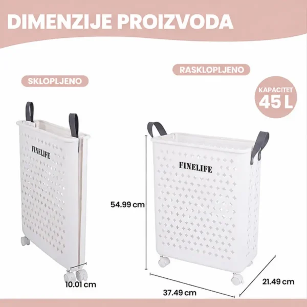 Pokretna korpa za veš